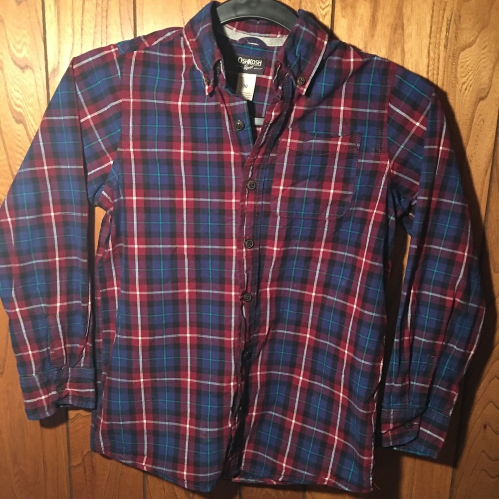 5/25 Oshkosh B’Gosh Plaid Button-Front Shirt